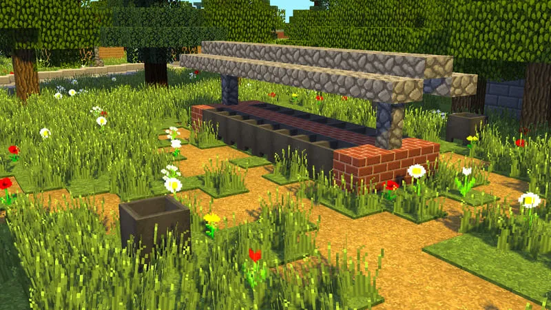 Локация в лесной опушке