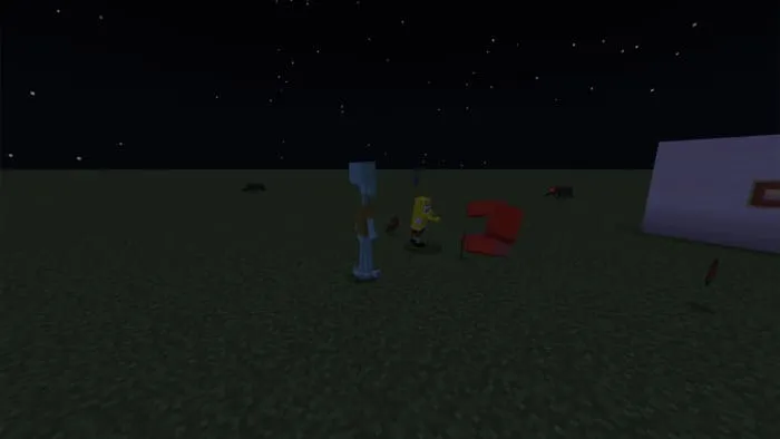 персонажи атакуют мобов