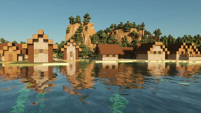 Вид воды и домов