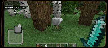 Игрок бьет курицу