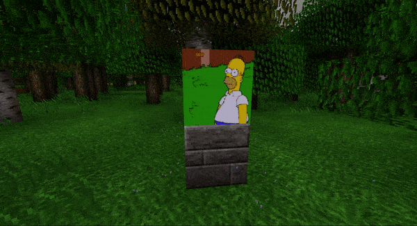 Гиф блок с Симпсоном