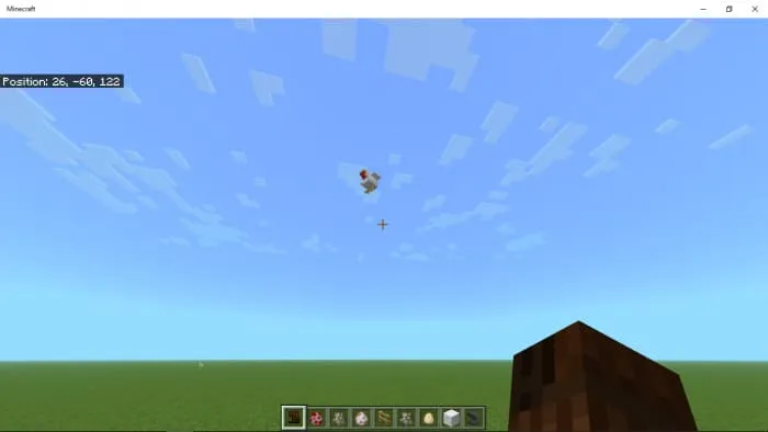 Курица в воздухе