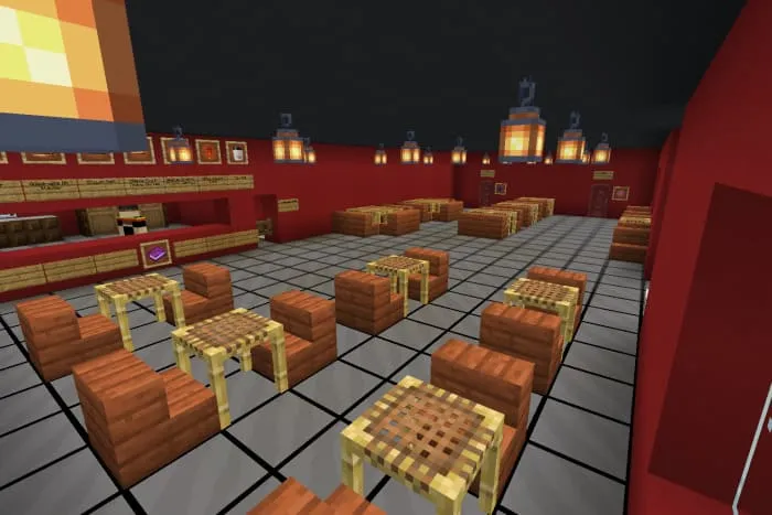 Интерьер бургер кинга