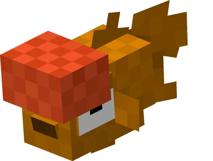 Оранжевая золотая рыбка с руками