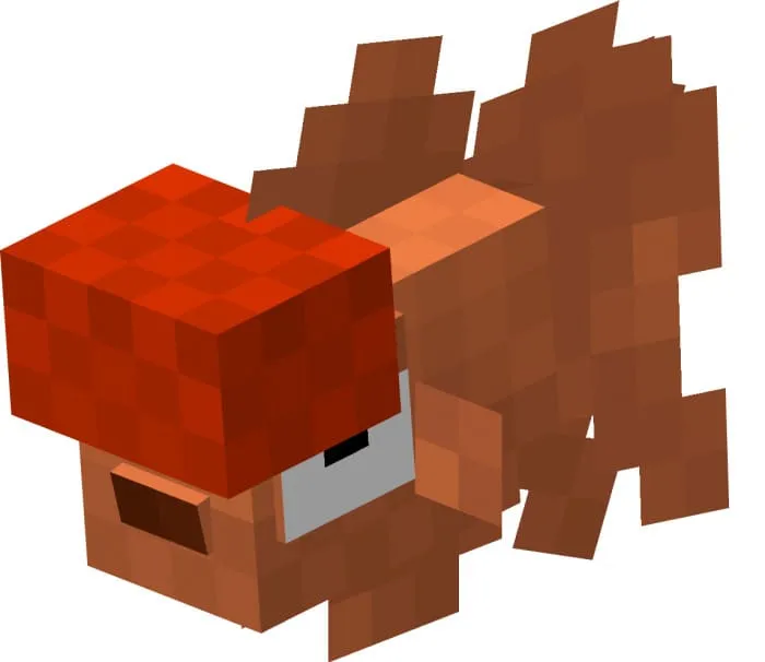 Оранжевая золотая рыбка с красным лбом