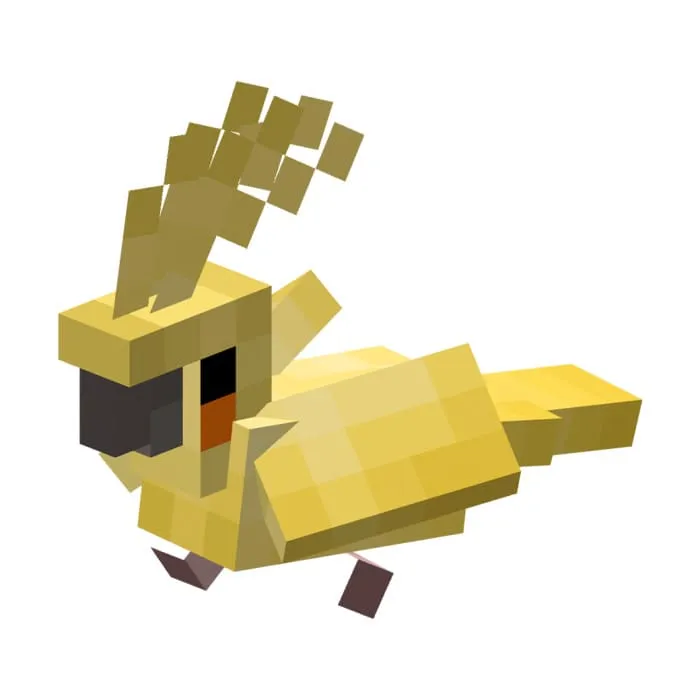 Желтый попугай Корелла