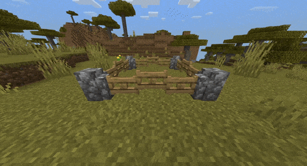 открывание калитки