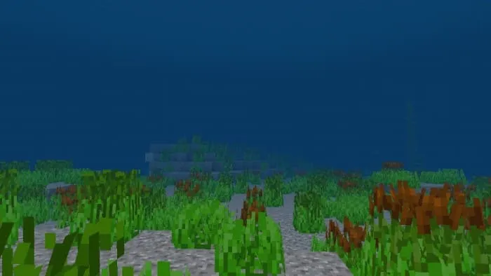 отсутствие тумана под водой