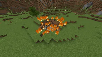 Огонь на траве