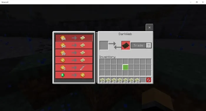 Интерфейс торговли в ноутбуке