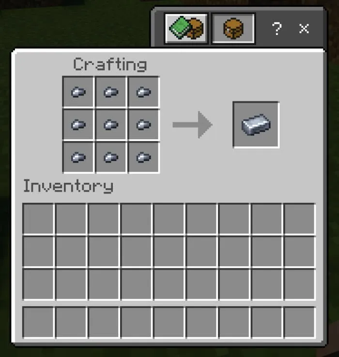 Крафт стального слитка