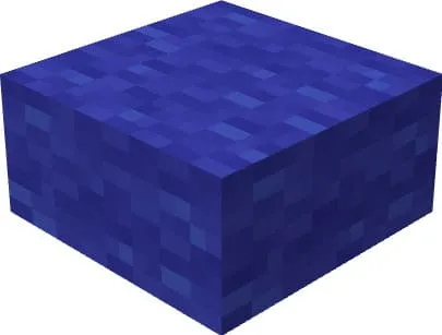 Синяя плита из шерсти