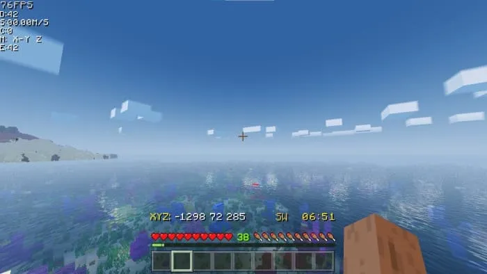 Вид координат в игре