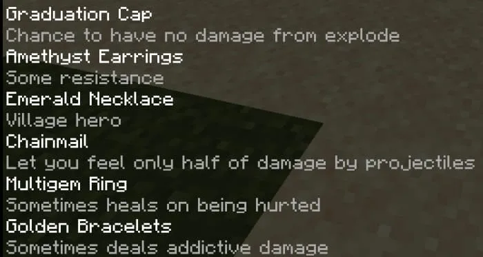 Список артефактов