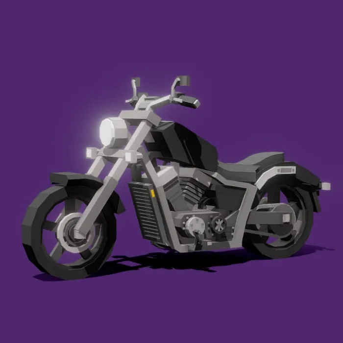 Мотоцикл черного цвета