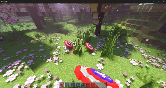 Игрок бросает щит