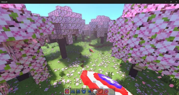 Игрок с щитом в руке