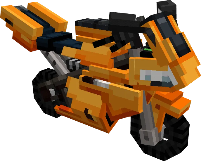 Оранжевый мотоцикл