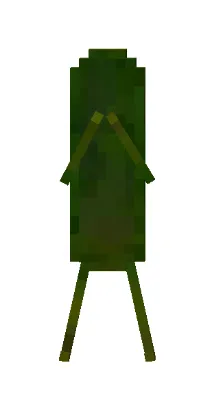 Человек огурец стоит