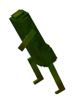 Человек огурец бежит