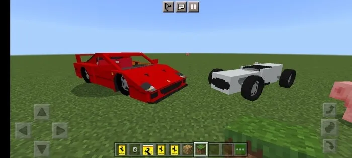 Феррари и гоночный автомобиль