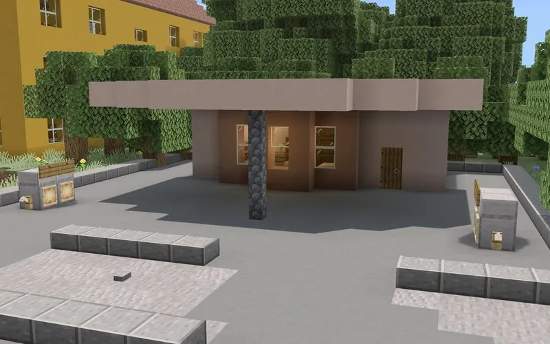 Здание заправки