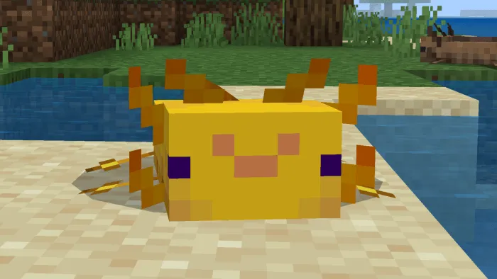 Улыбающийся аксолотль