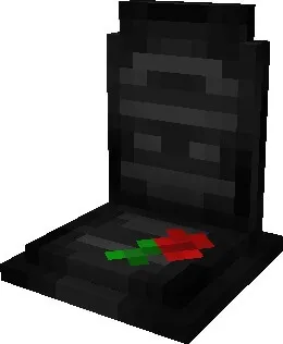 Могила из черного гранита