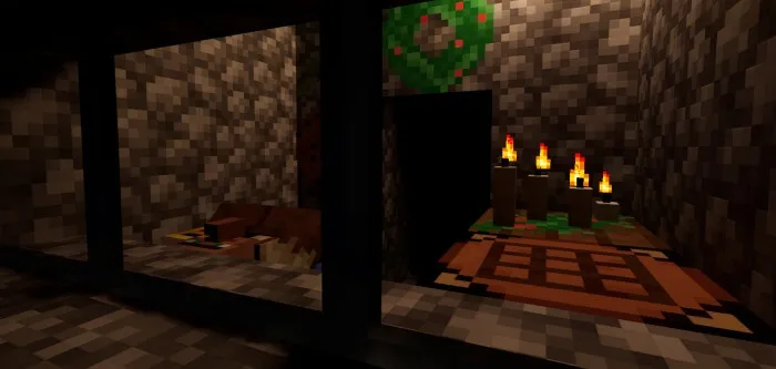 Житель спит в домике