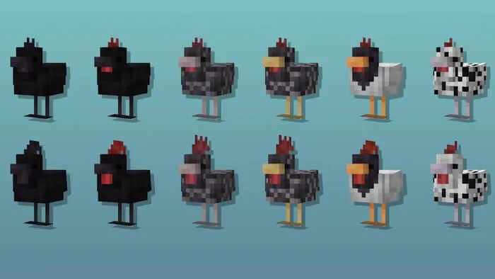 Новые текстуры кур