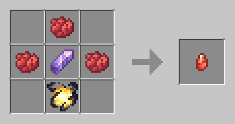 Крафт красного кристала