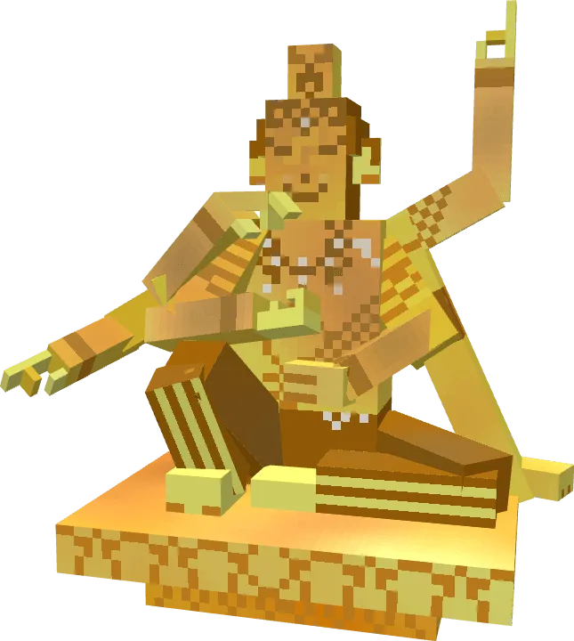 Хоток золотая статуя