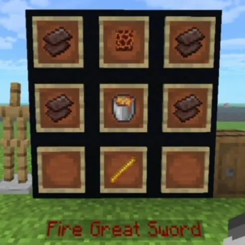 Крафт великого огненного меча