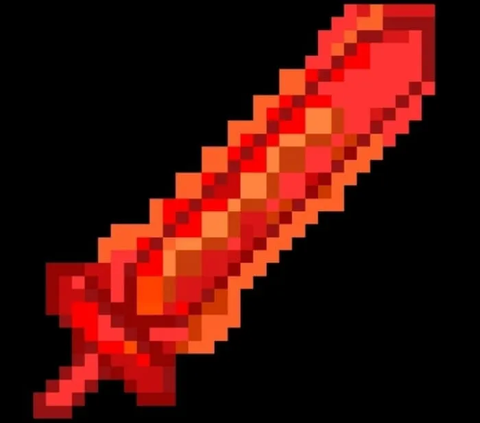 Вид огненной катаны