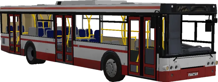 Красно-белый автобус