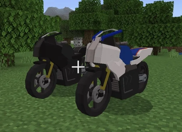 Вид двух мотоциклов