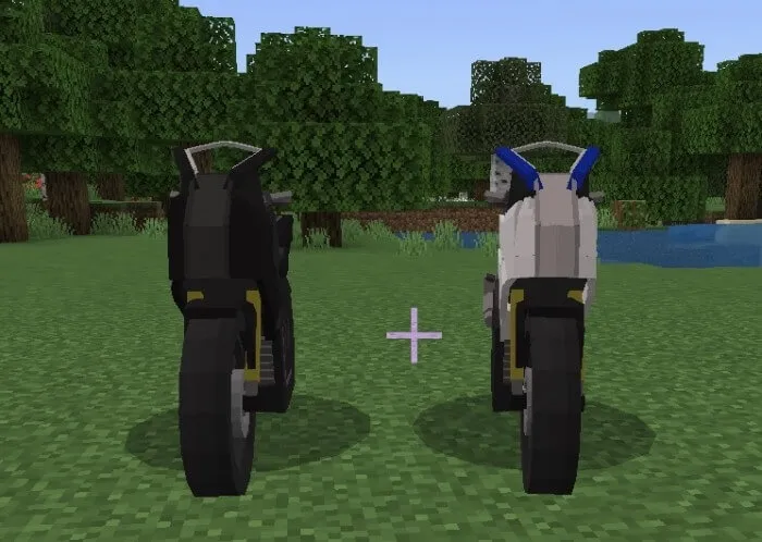 Два мотоцикла рядом