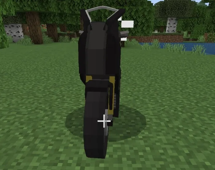 Вид черного мотоцикла