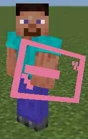 Розовая оконтовка щита