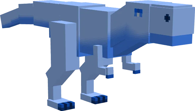 Вид сапфирового тираннозавра