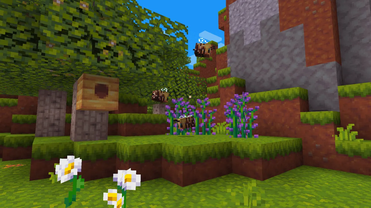 Пчела и цветы