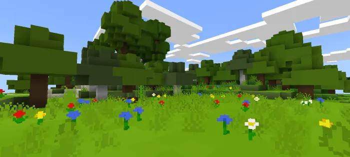 Лес и цветы