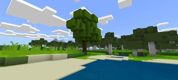 Озеро и деревья