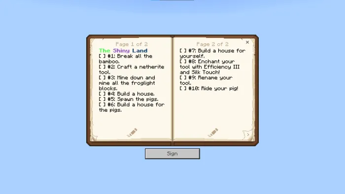 Книга заданий