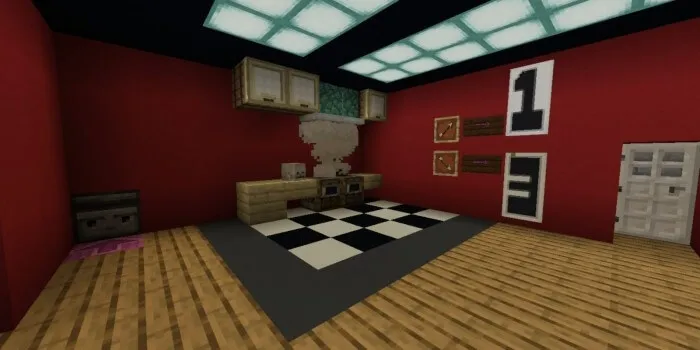 Комната из красных стен