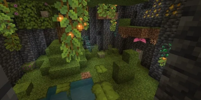 Паркур в пышных пещерах