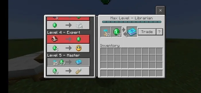 Торговля с жителем для получения книги маны