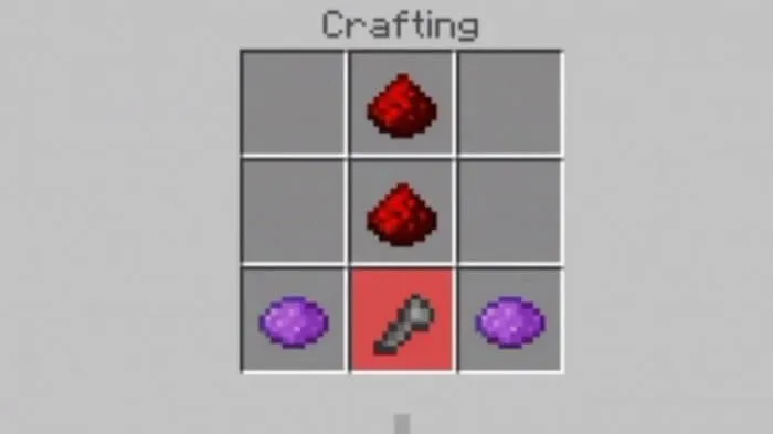Крафт фиолетового меча