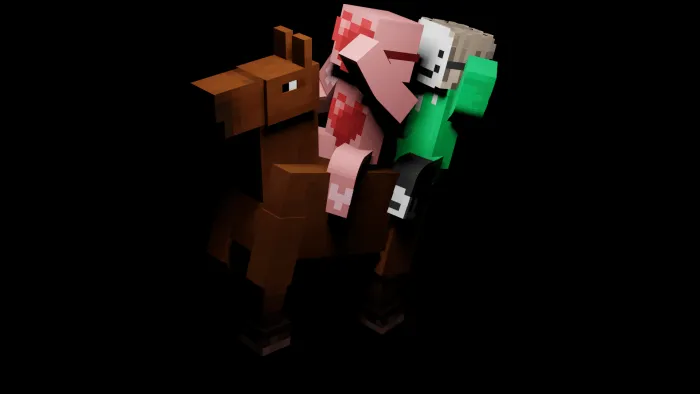 Два игрока на лошади