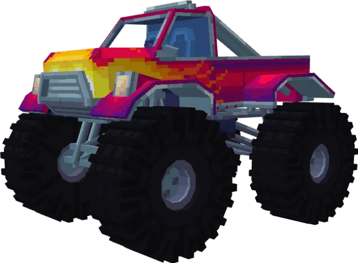 Монстр трак вид спереди